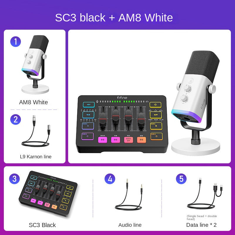 FIFINE Microphone + Sound Card - Global Haven