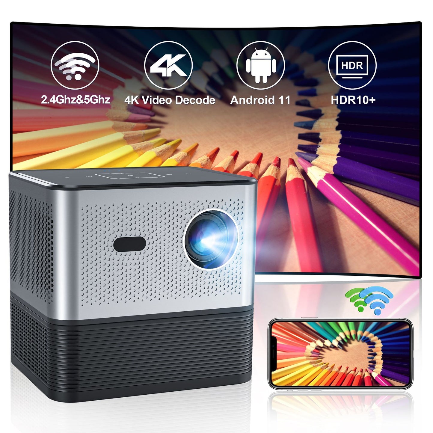Projector Mini Office Culture Home Living Room Bedroom - Global Haven