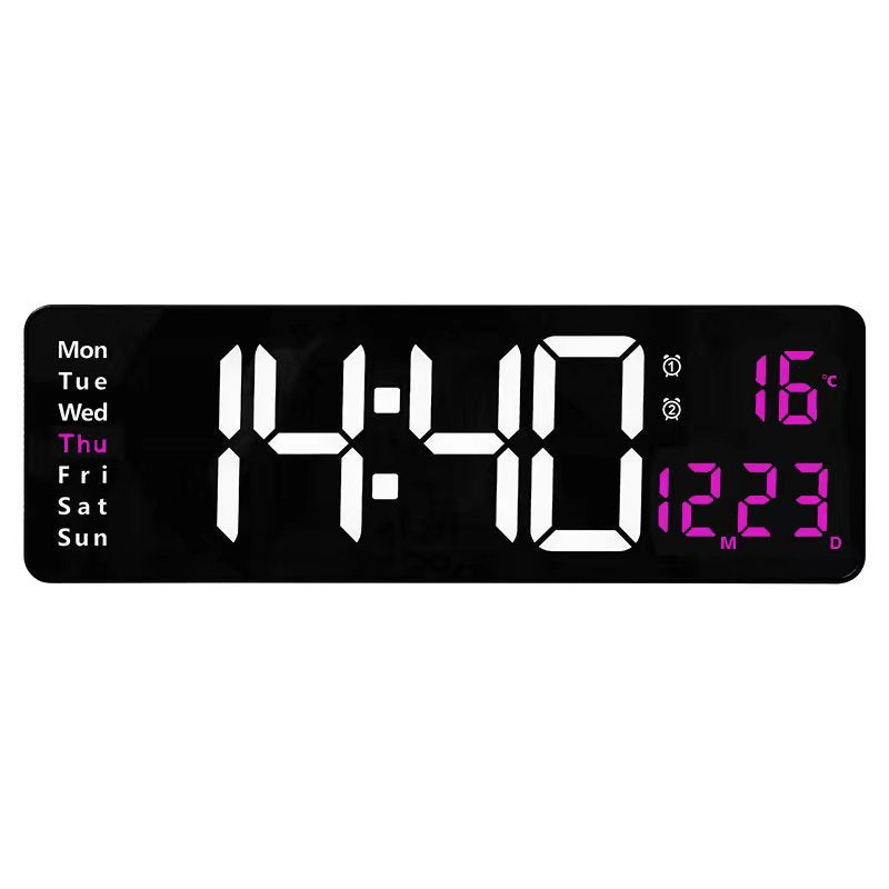 LED Wall Clock + Remote - Global Haven