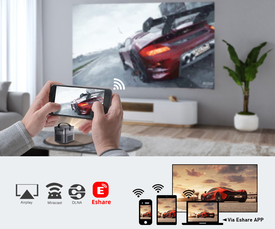 Rechargeable Home-Theater Projector - Global Haven