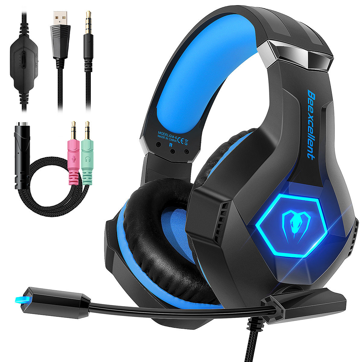 LED Gaming Headset with Microphone - Global Haven