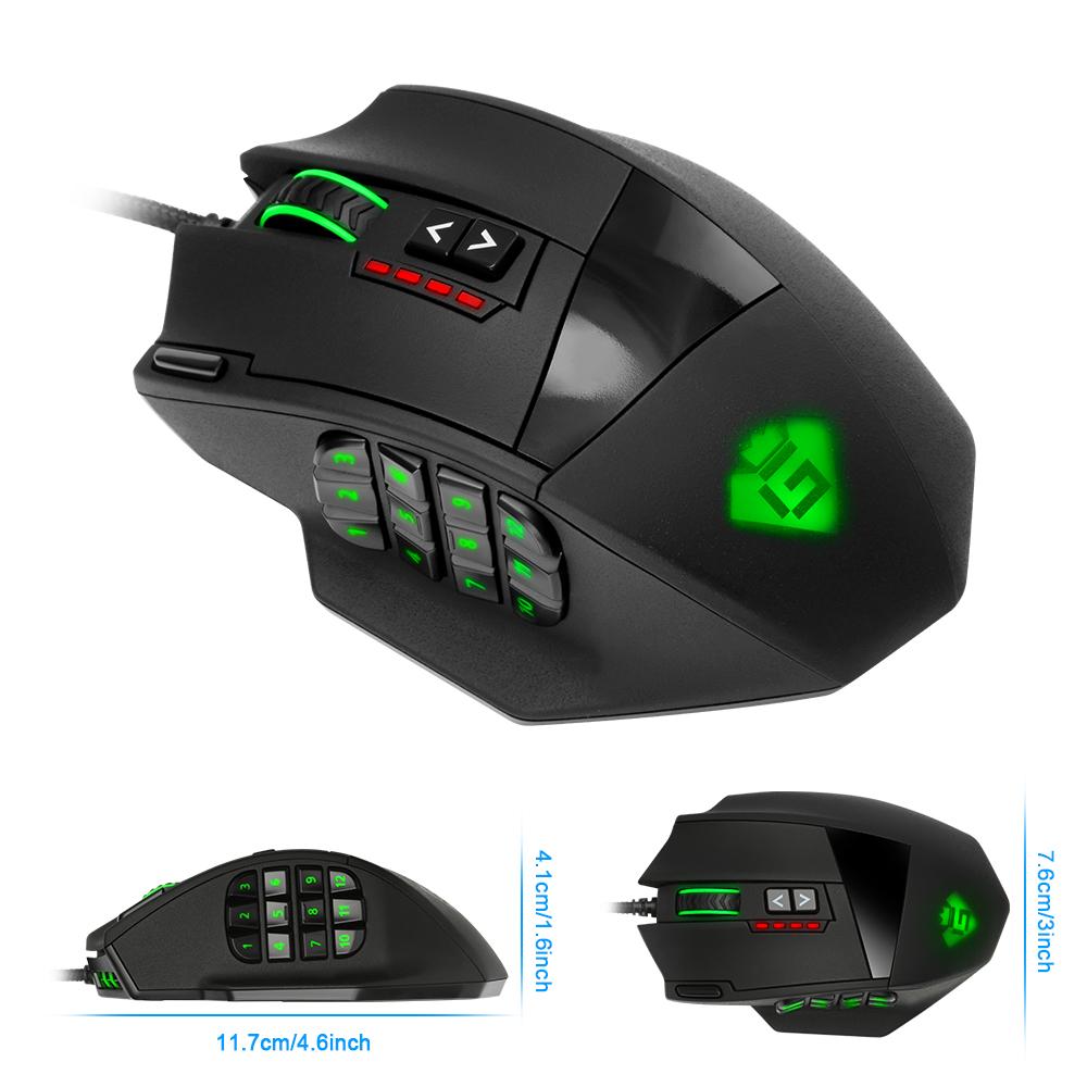 MMO Mouse (12 Side Buttons) - Global Haven