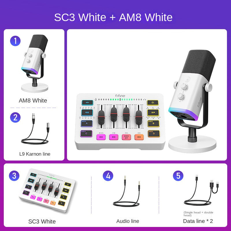 FIFINE Microphone + Sound Card - Global Haven