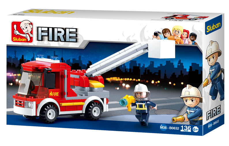 LEGO Fire – Small Fire Truck Kit (136 Pcs) - Global Haven